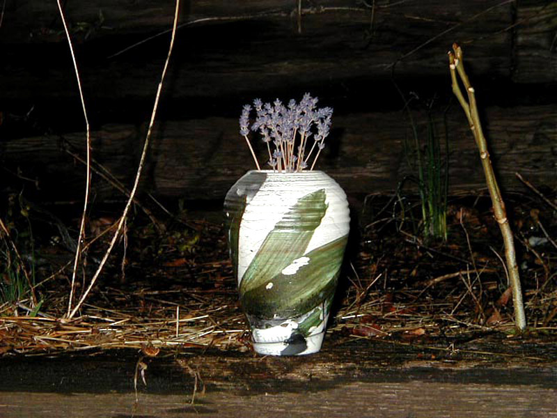 Vase with Dried Violets